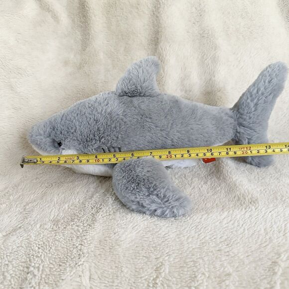 Wild Republic Great White Shark 14” Plush Embroidered Eye Stuffed Toy - Picture 6 of 6